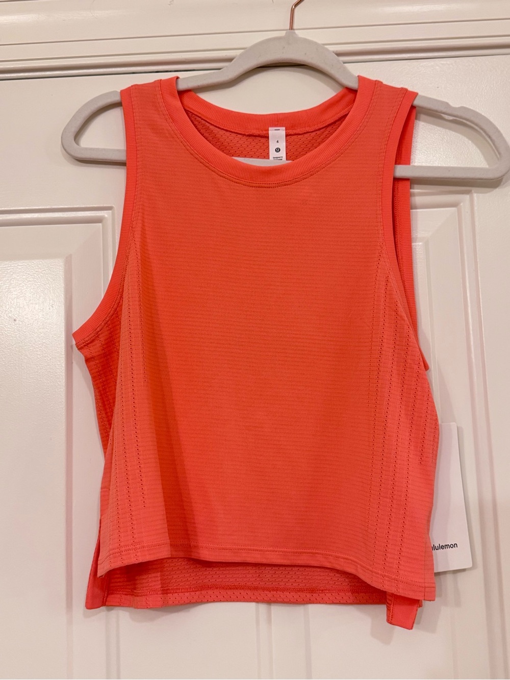 lululemon athletica Coral Sleeveless Mesh Performance Tank